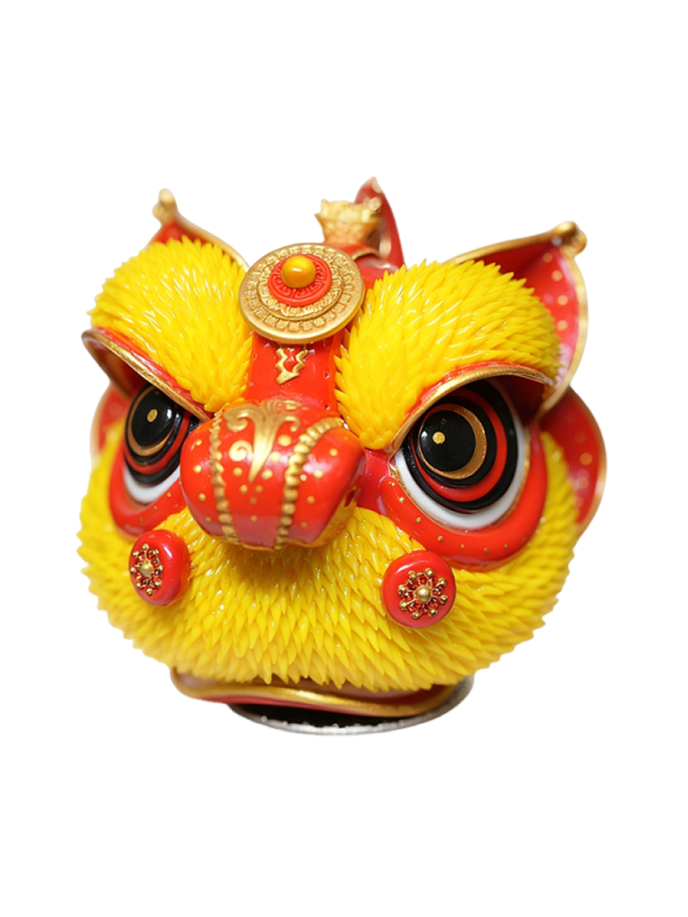 LionSculpture Yellow 02