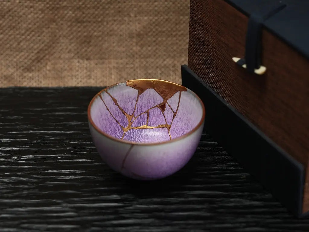 The Amethyst Serenity Cup – Golden Kintsugi